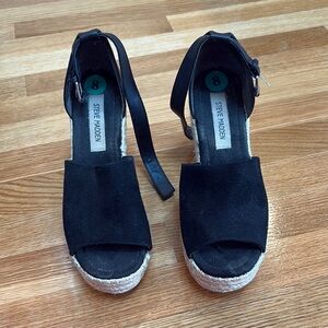 Steve Madden Black Women's wedges